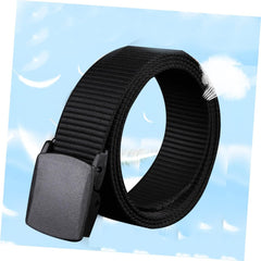 Nylon Canvas Belt for Men Casual Woven Belt Airport-friendly Buckle for Outdoor