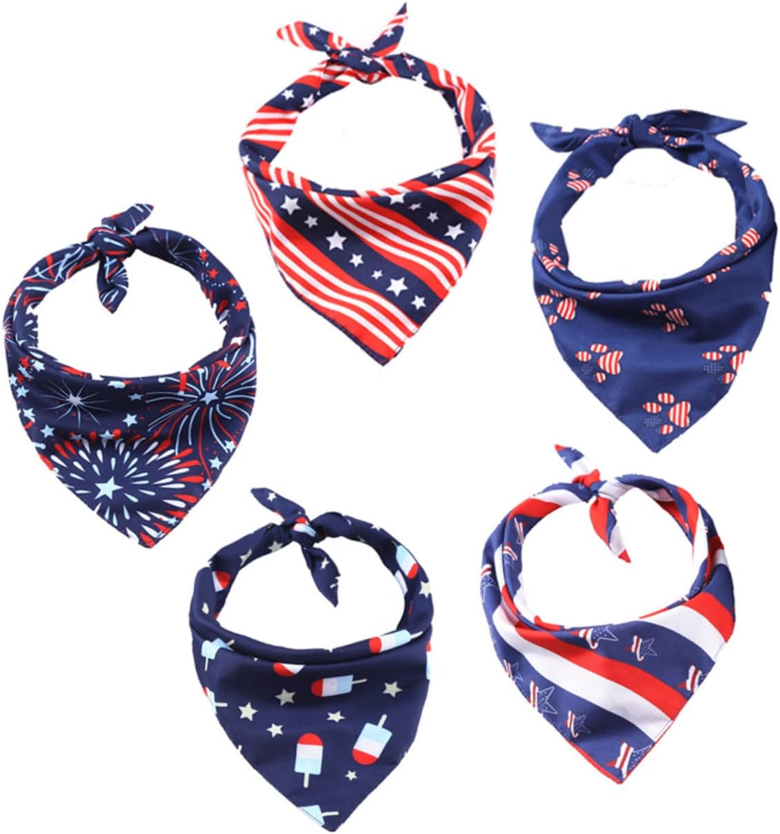 KESYOO 1pc Footprint Pattern Pet Bandana Triangle Dog Scarf for Occasions Washable and Pet Saliva Towel Great for Dressing up Your Furry Friend