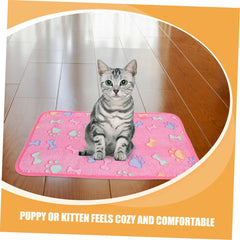TOYANDONA 3pcs Soft Pet Blanket Cute Pattern Fleece Blankets for Dogs and Cats Small Comfortable Pet for Puppies and Kittens for Couch and Bed Use