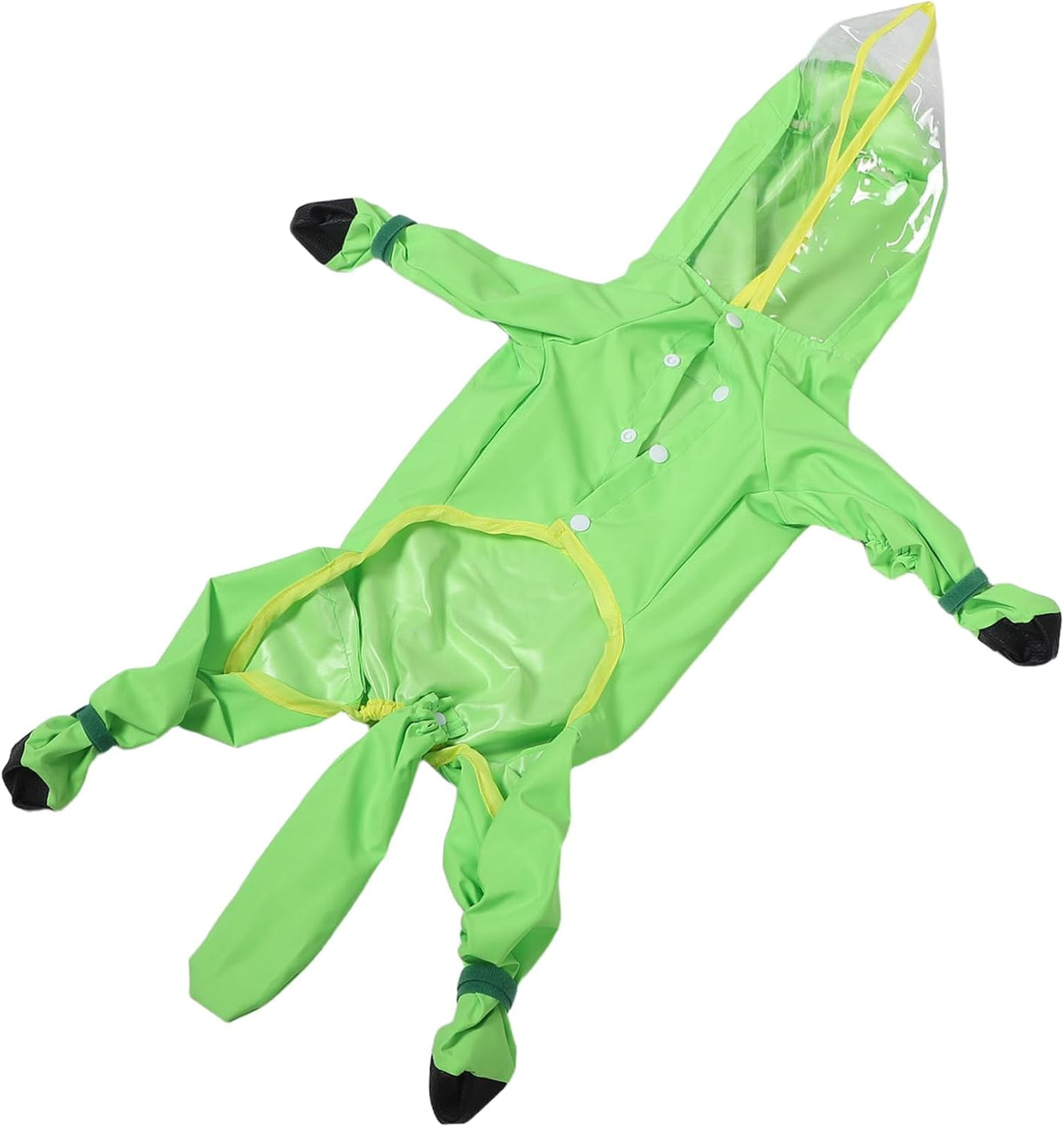 Full Coverage Pet Raincoat for Small Medium Dogs Windproof Water-Resistant Dog Coat Hood and Legs