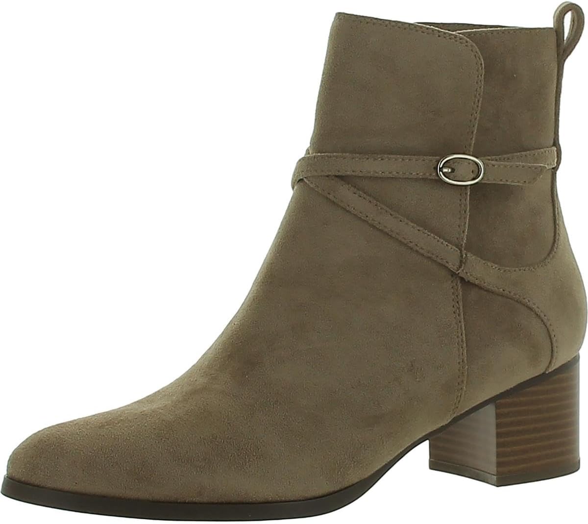 Anne Klein Womens Moore Padded Insole Ankle Boots