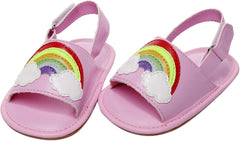 Infant Boys Girls Open Toe Rainbow Shoes First Walkers Shoes Summer Toddler Flat Sandals Toddler Sandals Size 5 Boys