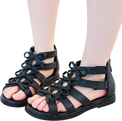 Toddler Sandals Size 5 Toddler Kids Little Child Girls Soild Bowknot Princress Shoes Soft Baby Toddler Sandals