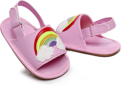 Infant Boys Girls Open Toe Rainbow Shoes First Walkers Shoes Summer Toddler Flat Sandals Toddler Sandals Size 5 Boys