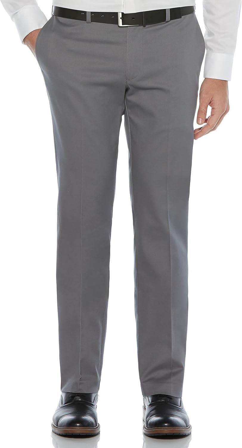 Savane Men's Slim Fit Ultimate Performance Chino Flat Front Pant