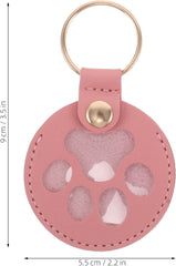 Hemoton 5pcs Memorial Pet Hair Collector Keychain Puppy Paw Keepsake Pendant Charm Decoration for Dog Cat Owners Remembrance Supplies