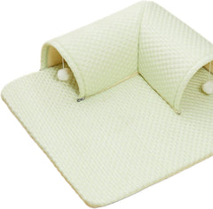 Cooling Bed Mat Cat Bed Multiuse Exercising Reversible Lightweight Removable Easy to Carry Clean Crate Mat Sleeping Pad, Green, 60x60x20cm