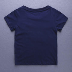 KAGAYD Children Cotton Soft Loose Tee Short Sleeve Round Neck Shirts Dinosaur Print Tops Clothes Boys Girls Casual Shirt