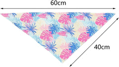 2X Dog Bandana Dog Bib Breathable Handkerchief Holiday Summer Pet Scarf Triangle Bib for Medium Large Dog Costume Accessories