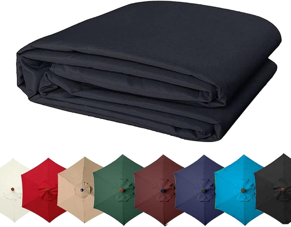 Patio Umbrella Replacement Top Canopy, 6 Ribs 8 Ribs Outdoor Garden Swimming Pool Parasol Market Table Umbrella Canopy Replacement 200/270/300cm Umbrella Top Cover Fabric