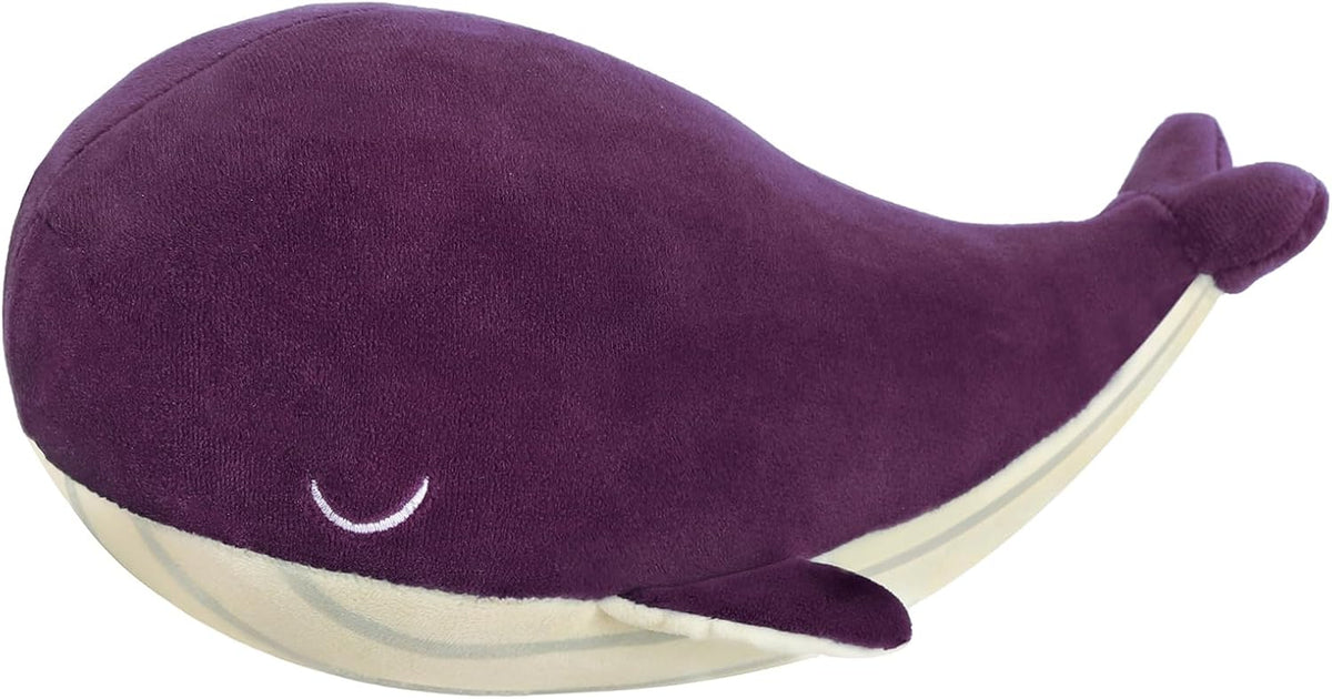 MUPI Whale Stuffed Animals Plush Pillow 4 Size Cute Soft Cotton Plushies Pillows Kawaii Blue Whale Toy Gifts for Kids Boys Girls Adults (Blue, 10 Inch)