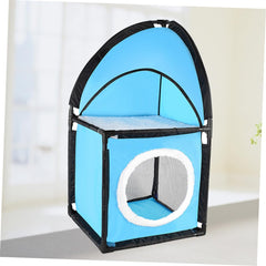 KESYOO Cat Tree Furniture with Tunnel Design Indoor Cat Activity Center and Scratch Pad and Bed for Kittens