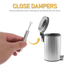 8pcs Trash Can Dampers Soft Close Garbage Slow Piston Silent Lid Closers for Home Office Wastebasket Dustbins for Home