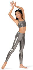 Double Platinum Girls Metallic Dance Leggings