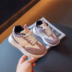 Kids Sneakers for Boys Girls Running Tennis Shoes Outdoor Lightweight Breathable Lace Up Sport Athletic Shoes (Green, 4.5-5 Years Toddler)