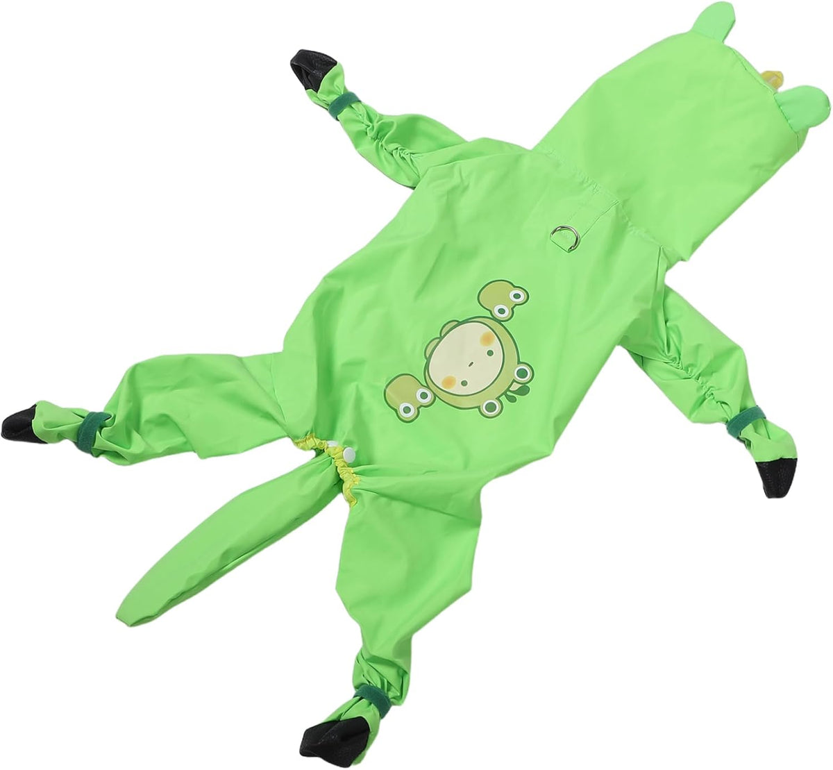 Waterproof PET Raincoat with Hood for Small Medium Dogs Adjustable Full Body Rain Jacket Rain Gear for Rainy Days Includes Leash Opening