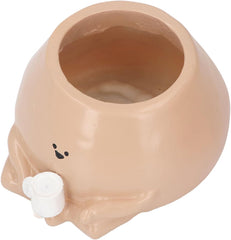 Small Plant Pot, Resin Pot, Cute Look Versatile Indoor Outdoor Succulent Planter Pot for Home Balcony Garden