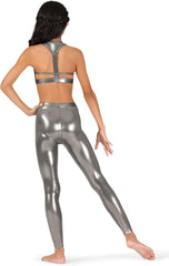 Double Platinum Girls Metallic Dance Leggings