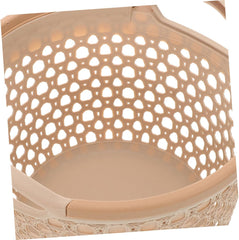 MAGICLULU Laundry Hamper with Handles Hollowed Out Clothes Storage Basket for Wet Clothes Towels Versatile Organizer for Bathroom Nursery Living Room Light