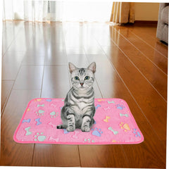 GANAZONO 3pcs Pet Blanket Soft Fleece Mats Bright Colors Washable and Non-Fading Cozy Warmth for Dogs and Kittens for Beds and Car Seats