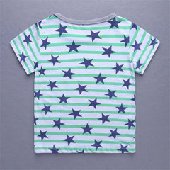 Toddler Kids Girls Boys Car Cartoon 3D Prints Loose Tops Soft Short Sleeve T Shirt Casual Summer Top Clothes