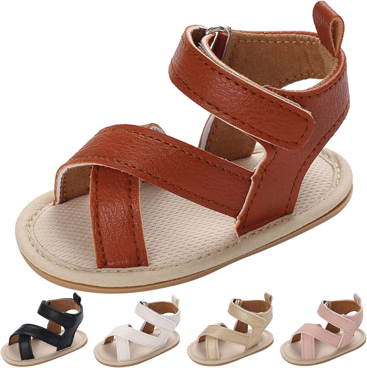 Spring And Summer Children Baby Toddler Shoes Boys And Girls Sandals Solid Color Open Toe Breathable Sandals Toddler Boy