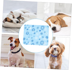 PET Cooling Mat for Dogs and Cats Multi-Functional Gel Cooling Pad Heat Dissipation Cushion for Summer Non-Slip Washable PET Bed Mat