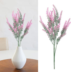 Artificial Lavender ¨C Lifelike Faux Silk Plants for Crafting or Home Decor ¨C Great for Pairing with Bundles of Other Fake/Dried Flowers to Create Lovely Wedding Bouquets(Pink) , Artificial Lavende