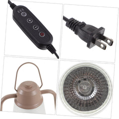 Wakauto 1 Set Electric Wax Warmer Lamp for Jar Candles Heat Candle Melting Lamp Elegant Design for Home Decor for Creating Ambiance Bedroom and Living Room