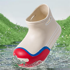 Baby Boys Cute Cartoon Rain Boots Portable Comfortable Anti Slip Rainy Day Wear Girl Boy Lightweight Boots