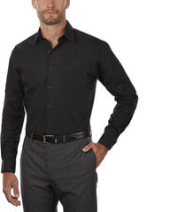 Van Heusen Men's Dress Shirt Regular Fit Poplin Solid