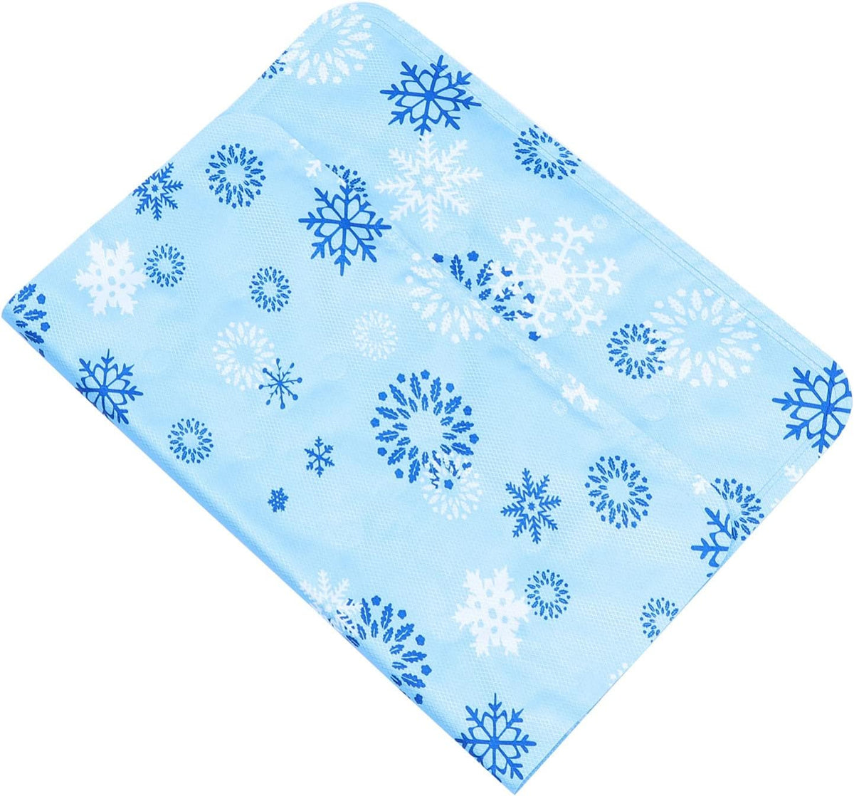 Dog Cooling Mat Bed Pet Cooling Pad Snowflake Pattern Outdoor Indoor Use Gel Ice Pad for Dogs Cats