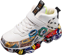 IWIHMIV Toddler Boys Sneakers Little Girl Tennis Shoes Kids Athletic Shoes Kids Running Shoes Lightweight Outdoor Walking Shoes