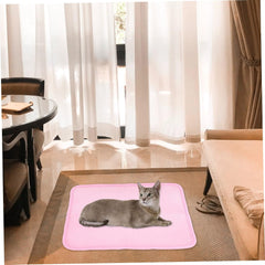MERRYHAPY Pet Cooling Mat Ice Silk Pad for Dogs Cats Lightweight Self Cooling Bed Pad Summer Relief Mat for Sofa Floor Seat Outdoor Use Easy Wash