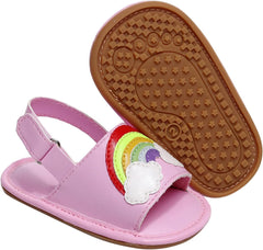 Infant Boys Girls Open Toe Rainbow Shoes First Walkers Shoes Summer Toddler Flat Sandals Toddler Sandals Size 5 Boys