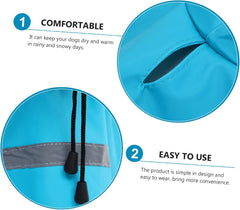 BESPORTBLE Medium Dogs Raincoat Reflective Dog Rain Jacket Warm and Comfortable Pet Rain Gear for Rainy Weather