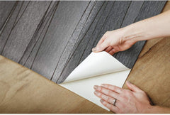 RoomMates RMK11693RL Gray and Black Making Waves Peel and Stick Wallpaper