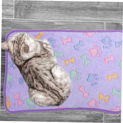 Happyyami 3pcs Washable Dog Blanket Soft Fleece Pet Bed for Small Dogs Cats Animal Blanket Comfort Safety