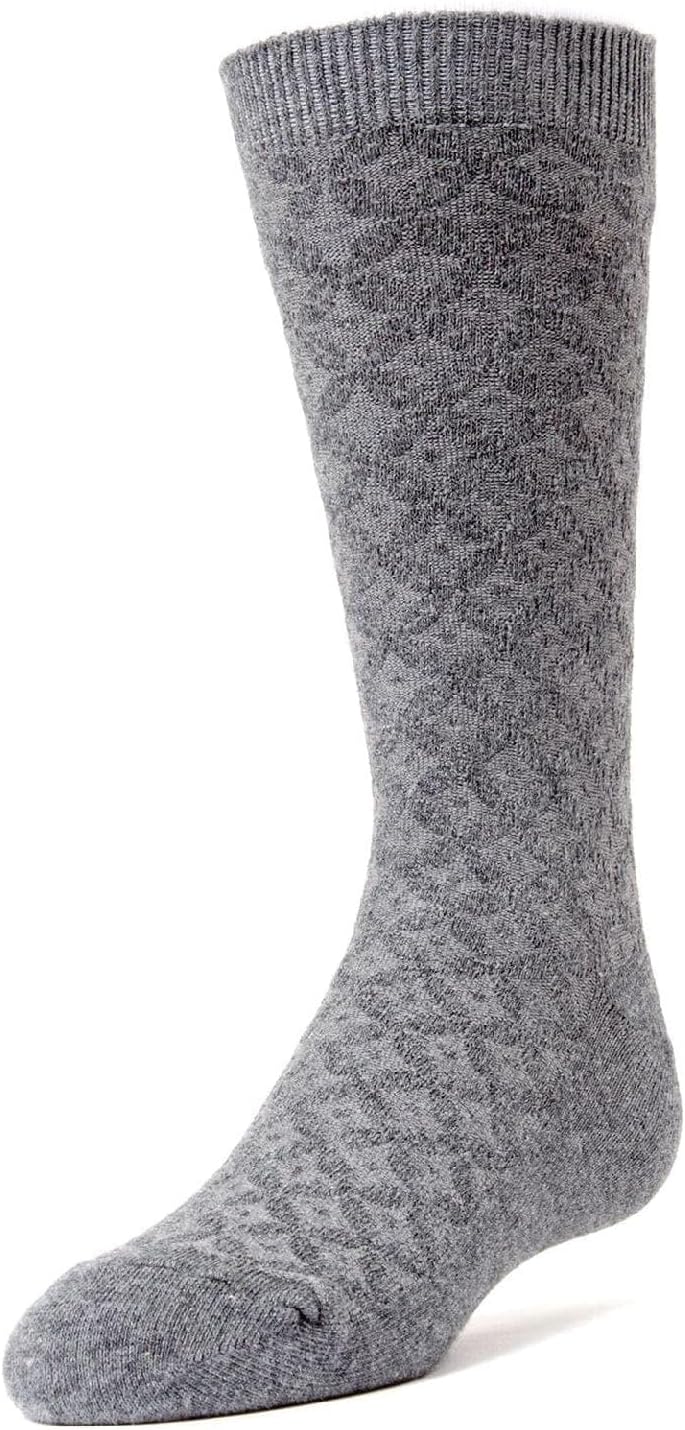 MeMoi Diamonds and Dots Boys Dress Cotton Blend Crew Socks