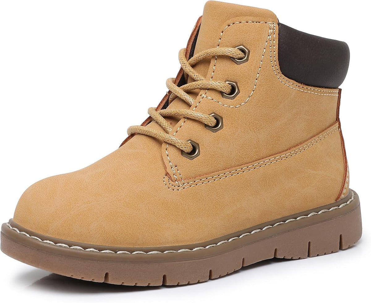 Apakowa Toddler Little Boys Water Resistant Ankle Work Boots (Toddler/Little Kid)