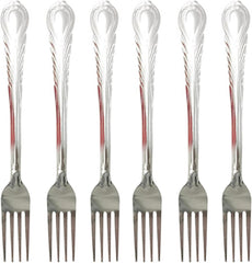 6 Pc Heavy Duty Dinner Forks Stainless Steel Table Flatware Set Utensils