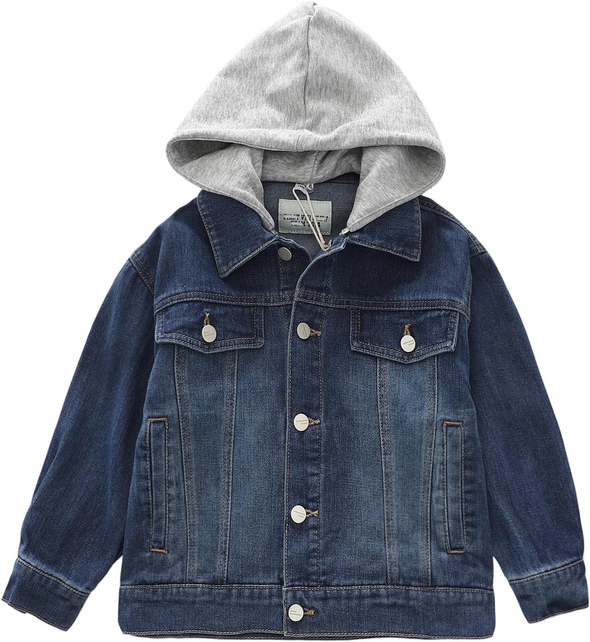 ABALACOCO Boys Basic Coats Denim Jacket Button Down Jeans Jacket Top Jeans Casual Outerwear 5-14T