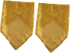 GANAZONO 2pcs Sequin Collar Cooling Bandana Dog Triangle Scarf Pet Bib for Photography and Costumes