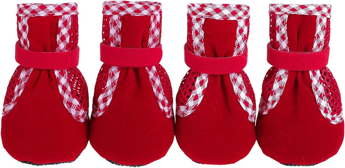 Pet Comfortable Shoes Set Permeable Dog Boot Comfortable Dog Booties Ensuring and Comfort