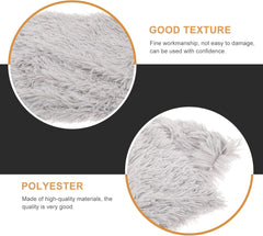 balacoo 2pcs Plush Pet Mat Double Warm Cushion for Dogs and Cats Soft Crate Bed for Fall Use Comfortable Throw Rug for
