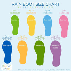 Stephen Joseph Girls All Over Print Rain Boots