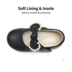 DREAM PAIRS Toddler Flower Girl Dress Shoes Little Girls Mary Janes Ballet Flats Ballerina Shoes Wedding Party