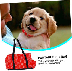 Mipcase 1pc Pet Backpack for Dogs Large Portable Travel Pouch Breathable Shoulder Bag for Outdoor Adventures Scratch-Resistant Pet Carrier Red