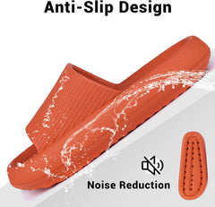 VONMAY Cloud Slides for Women Men Pillow Slippers Shower Sandals House Slides Quick Drying Non Slip Thick Foam Sole