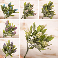 Artificial Plant Eco-Friendly Vivid Faux Silk Flower Outdoor UV Resistant Fake Flower Greenery for Home False Flower